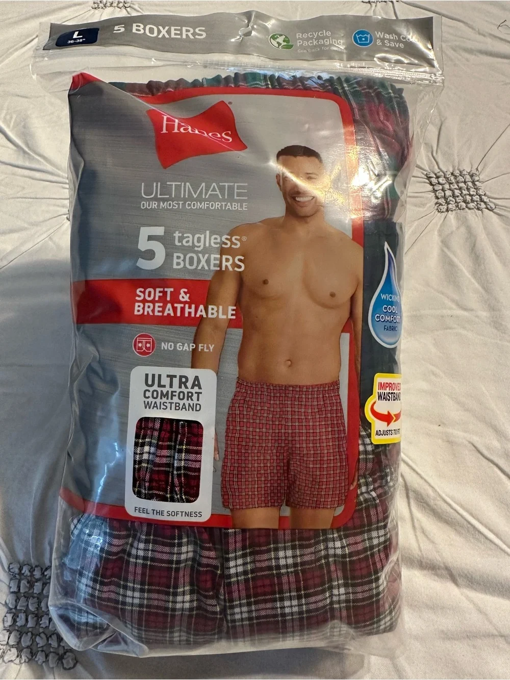 Hanes pack tagless